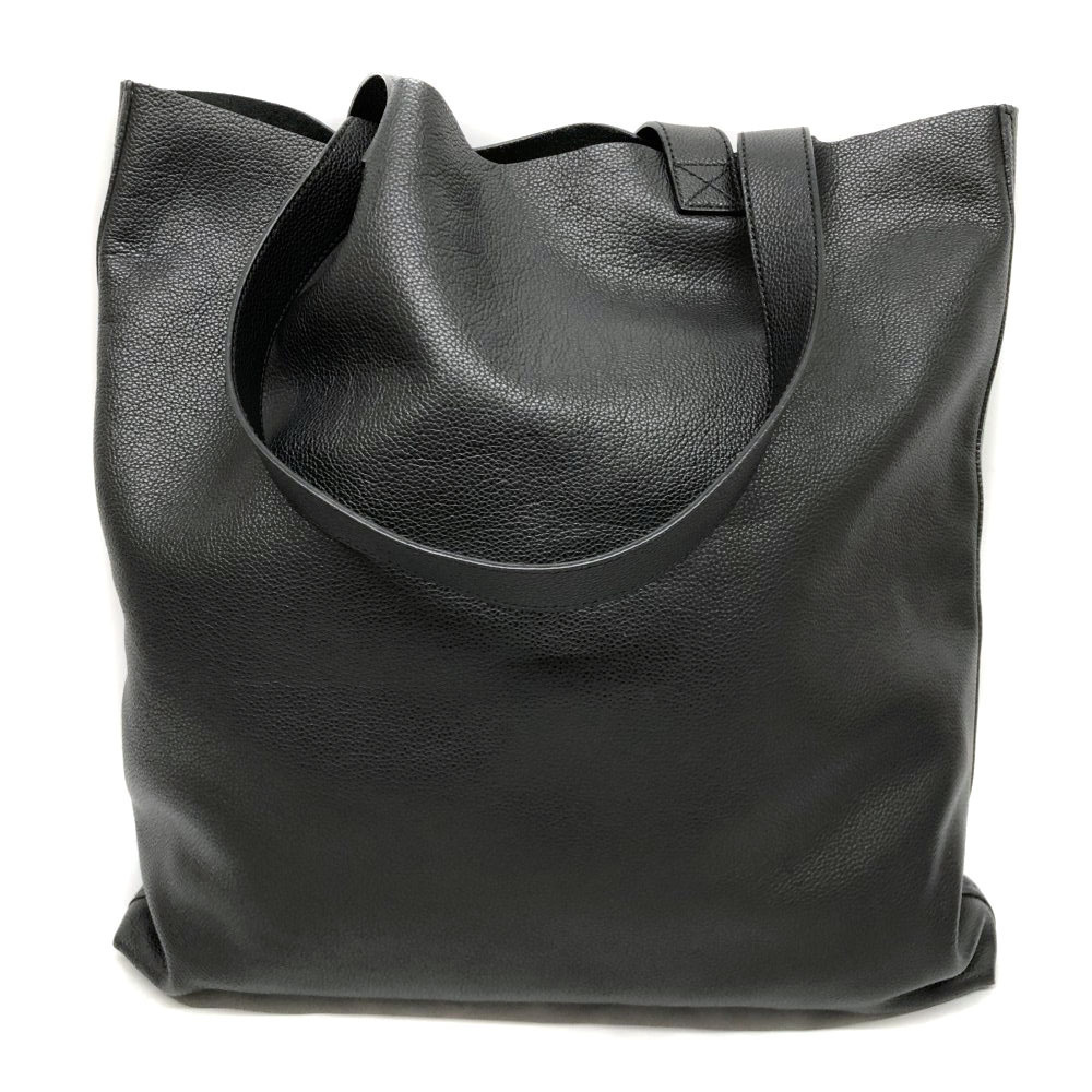Gucci Bag Black Leather Tote Logo Sherry